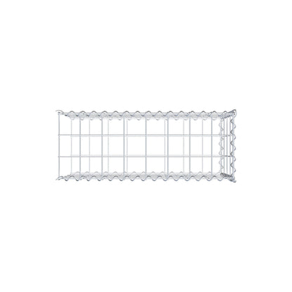 Anbaugabione Typ 2 80 cm x 40 cm x 30 cm (L x H x T), Maschenweite 10 cm x 10 cm, Spirale