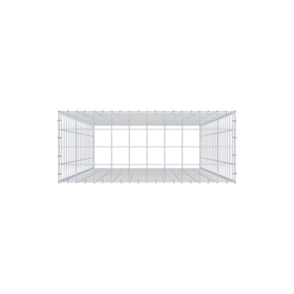 Mounted gabion type 3 200 cm x 100 cm x 40 cm (L x H x D), mesh size 10 cm x 10 cm, C-ring