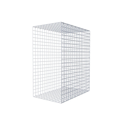 Monteret gabion type 2 100 cm x 80 cm x 50 cm (L x H x D), maskestørrelse 5 cm x 5 cm, C-ring