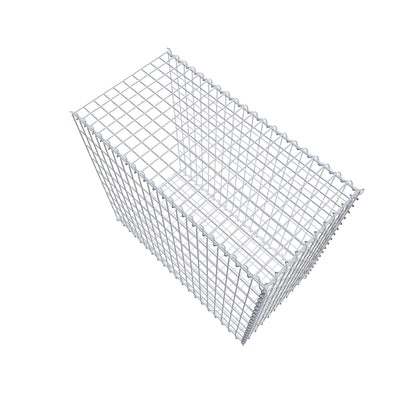 Udvokset gabion type 2 100 cm x 90 cm x 50 cm (L x H x D), maskestørrelse 5 cm x 10 cm, spiral