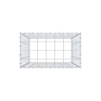 Fourche rapportée type 3 100 cm x 70 cm x 40 cm (L x H x P), mailles 10 cm x 10 cm, anneau en C