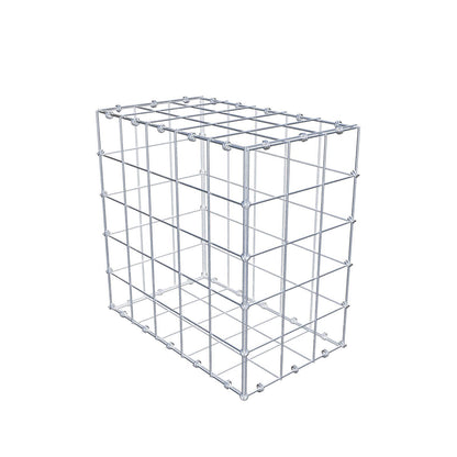 Gabion 50 cm x 50 cm x 30 cm (L x H x D), maskestørrelse 10 x 10 cm, spiralring