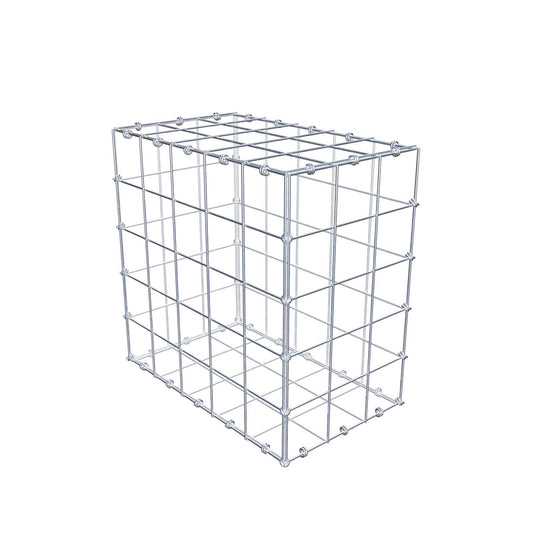 Gabion 50 cm x 50 cm x 30 cm (L x H x D), maskestørrelse 10 x 10 cm, spiralring