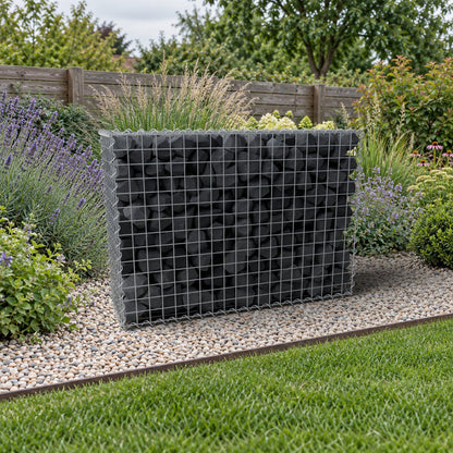 Gabion 100 cm x 70 cm x 30 cm (L x H x D), maskestørrelse 5 cm x 5 cm, spiral