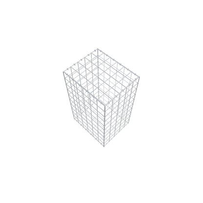 Gabione 100 cm x 60 cm x 50 cm (L x H x T), Maschenweite 10 cm x 10 cm, C-Ring