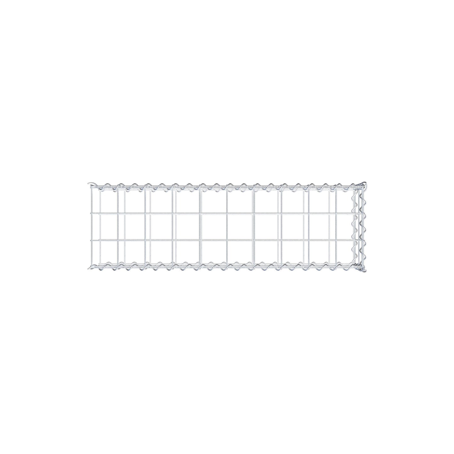 Extra gabion typ 2 100 cm x 20 cm x 30 cm (L x H x D), maskstorlek 10 cm x 10 cm, spiral