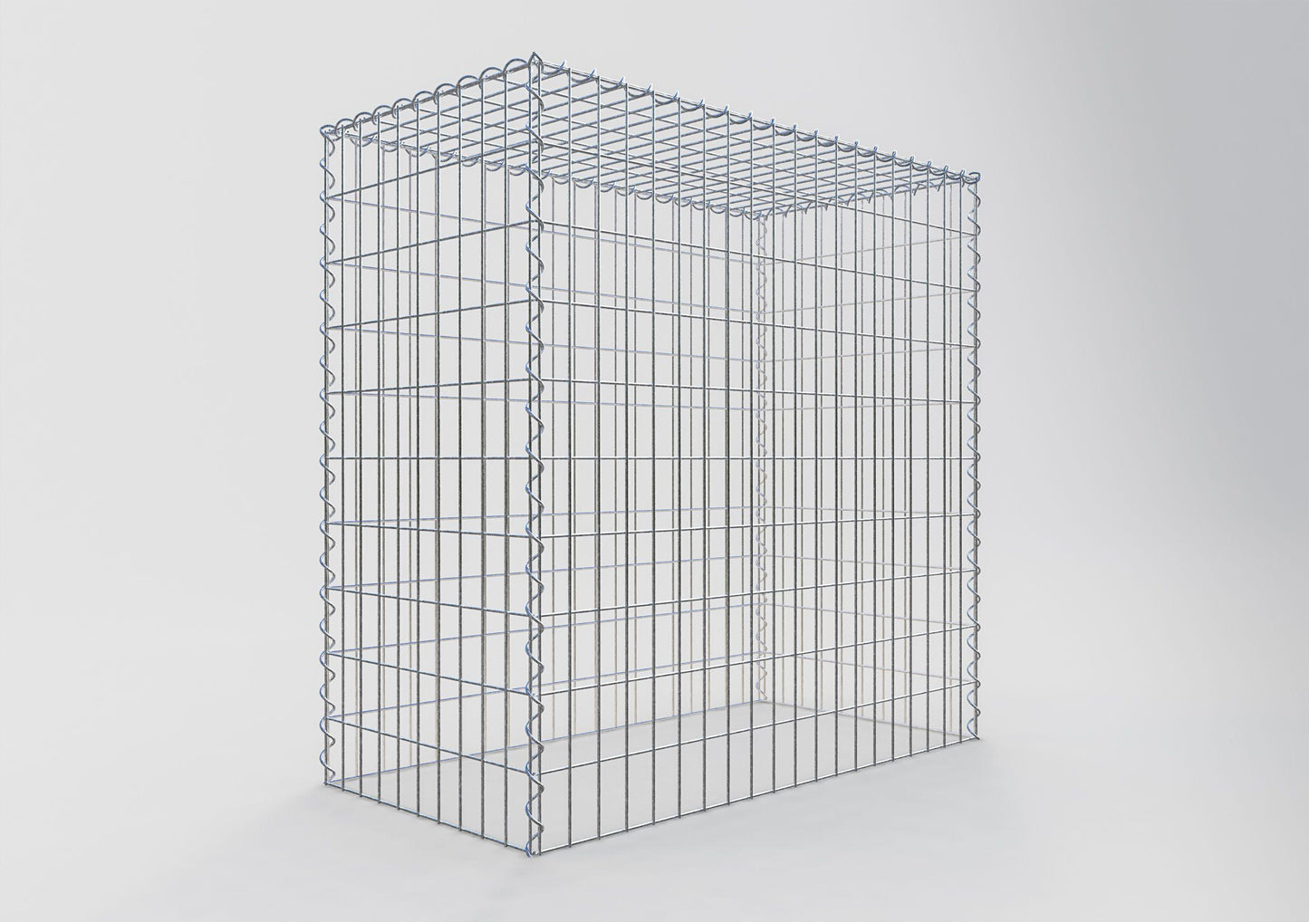 Grown-on gabion type 3 100 cm x 100 cm x 50 cm (L x H x D), mesh size 5 cm x 10 cm, spiral