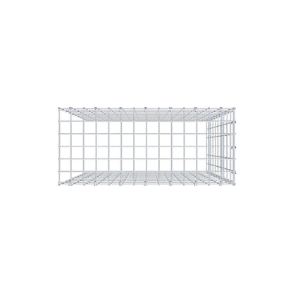 Opzetpaal type 4 100 cm x 70 cm x 30 cm (L x H x D), maaswijdte 5 cm x 10 cm, C-ring