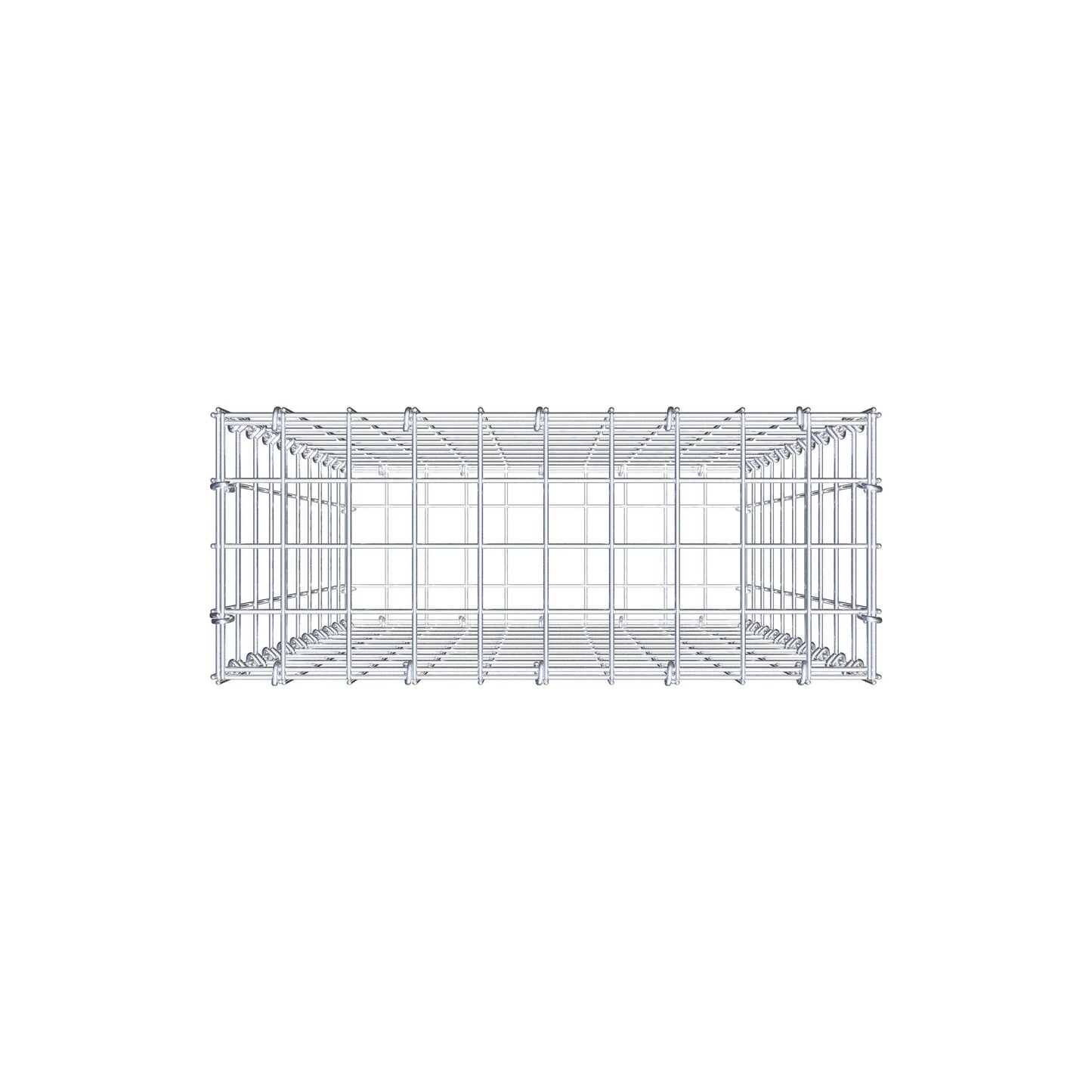 Gabion 100 cm x 50 cm x 20 cm (L x H x D), mesh size 5 cm x 10 cm, C-ring