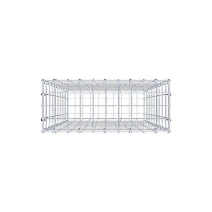 Gabion 100 cm x 50 cm x 20 cm (L x H x D), mesh size 5 cm x 10 cm, C-ring