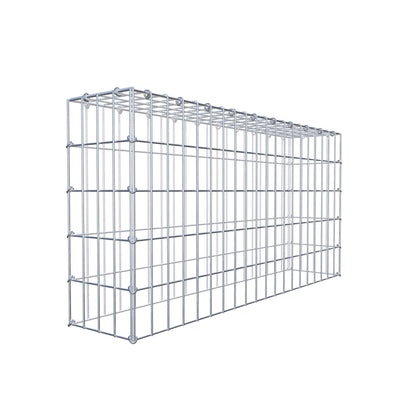 Mounted gabion type 3 100 cm x 50 cm x 20 cm (L x H x D), mesh size 5 cm x 10 cm, C-ring