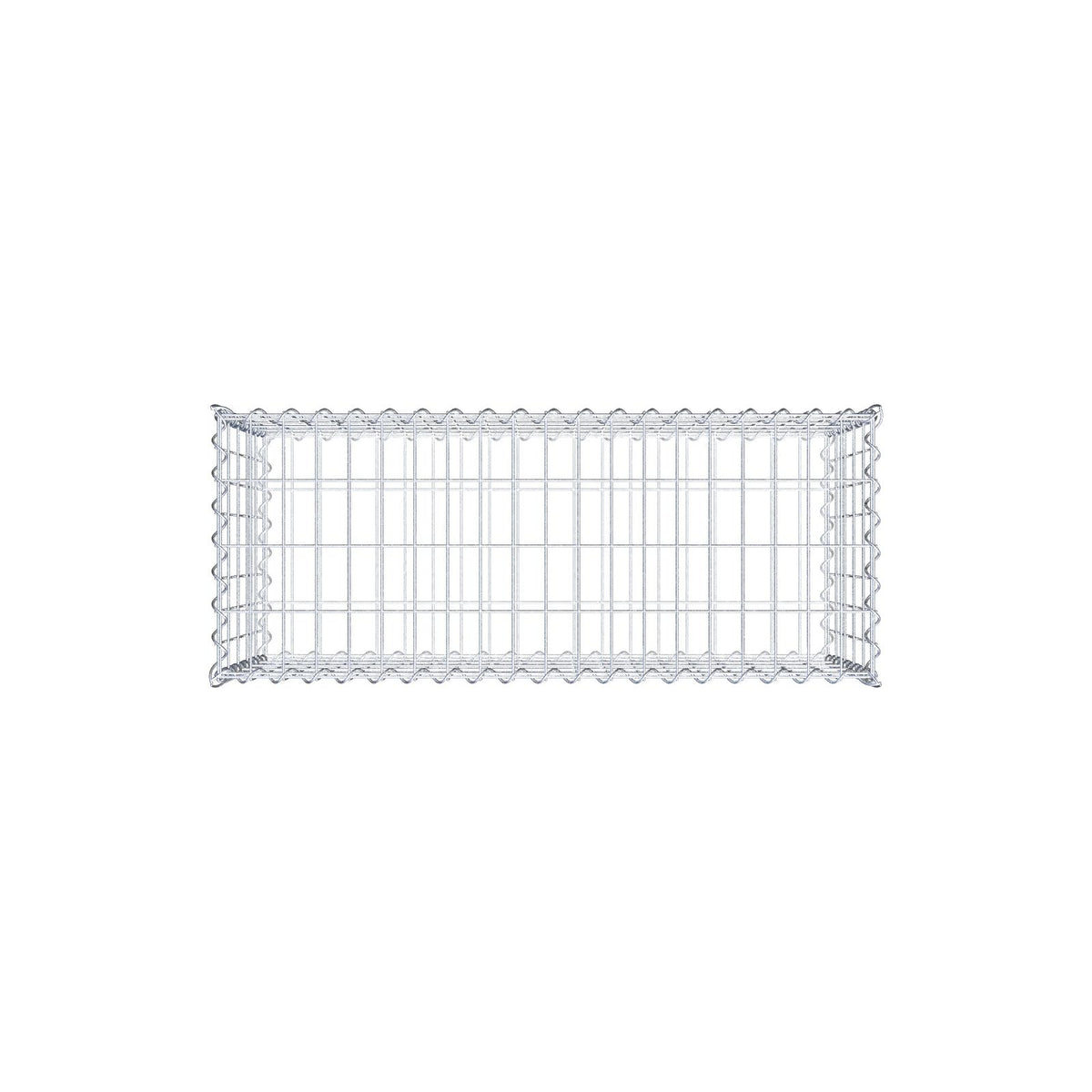 Gabbione 100 cm x 50 cm x 40 cm (L x H x P), maglia 5 cm x 10 cm, spirale