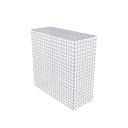 Gabione 100 cm x 100 cm x 40 cm (L x H x T), Maschenweite 5 x 5 cm, Spiralring
