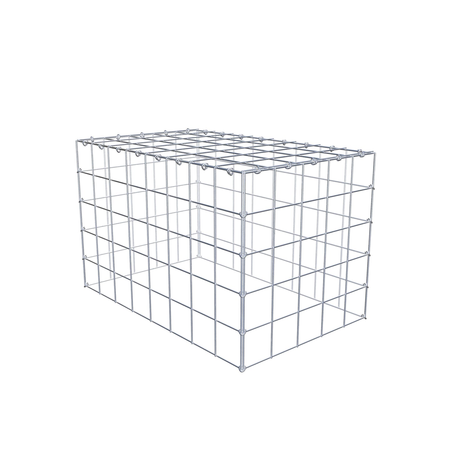 Anbaugabione Typ 3 80 cm x 50 cm x 50 cm (L x H x T), Maschenweite 10 cm x 10 cm, C-Ring