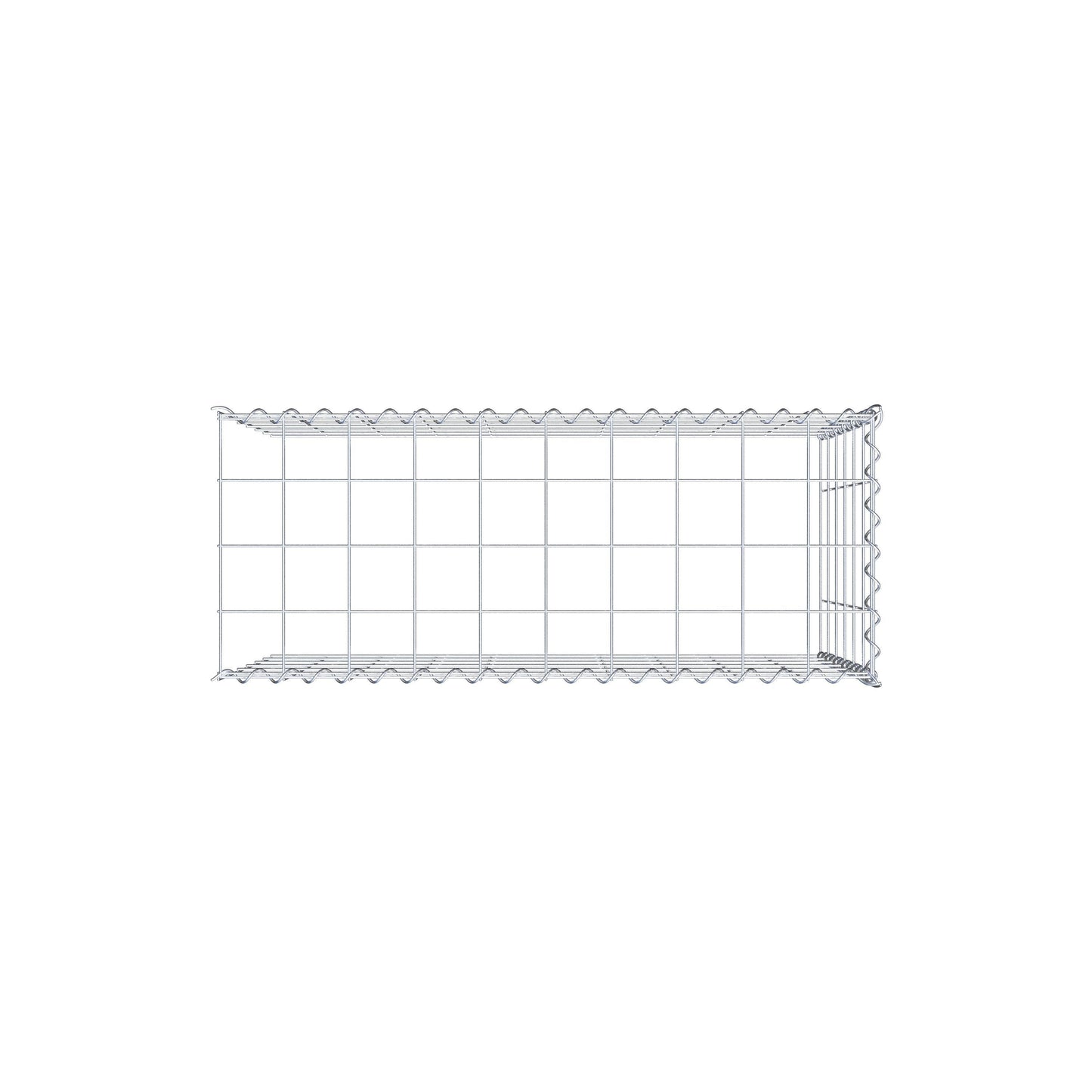 Anbaugabione Typ 4 100 cm x 60 cm x 40 cm (L x H x T), Maschenweite 10 cm x 10 cm, Spirale