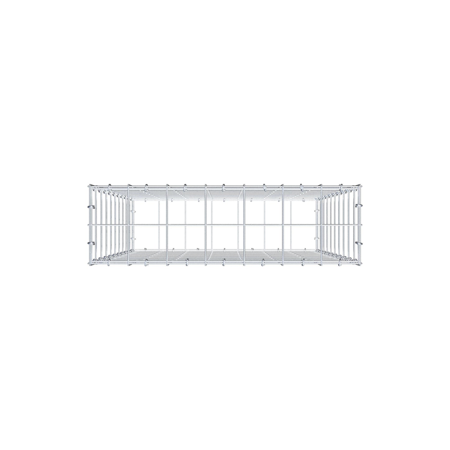 Gabione 100 cm x 70 cm x 20 cm (L x H x T), Maschenweite 10 cm x 10 cm, C-Ring