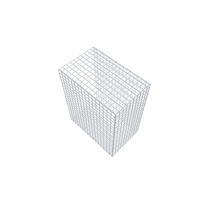 Monteret gabion type 2 100 cm x 80 cm x 50 cm (L x H x D), maskestørrelse 5 cm x 5 cm, C-ring