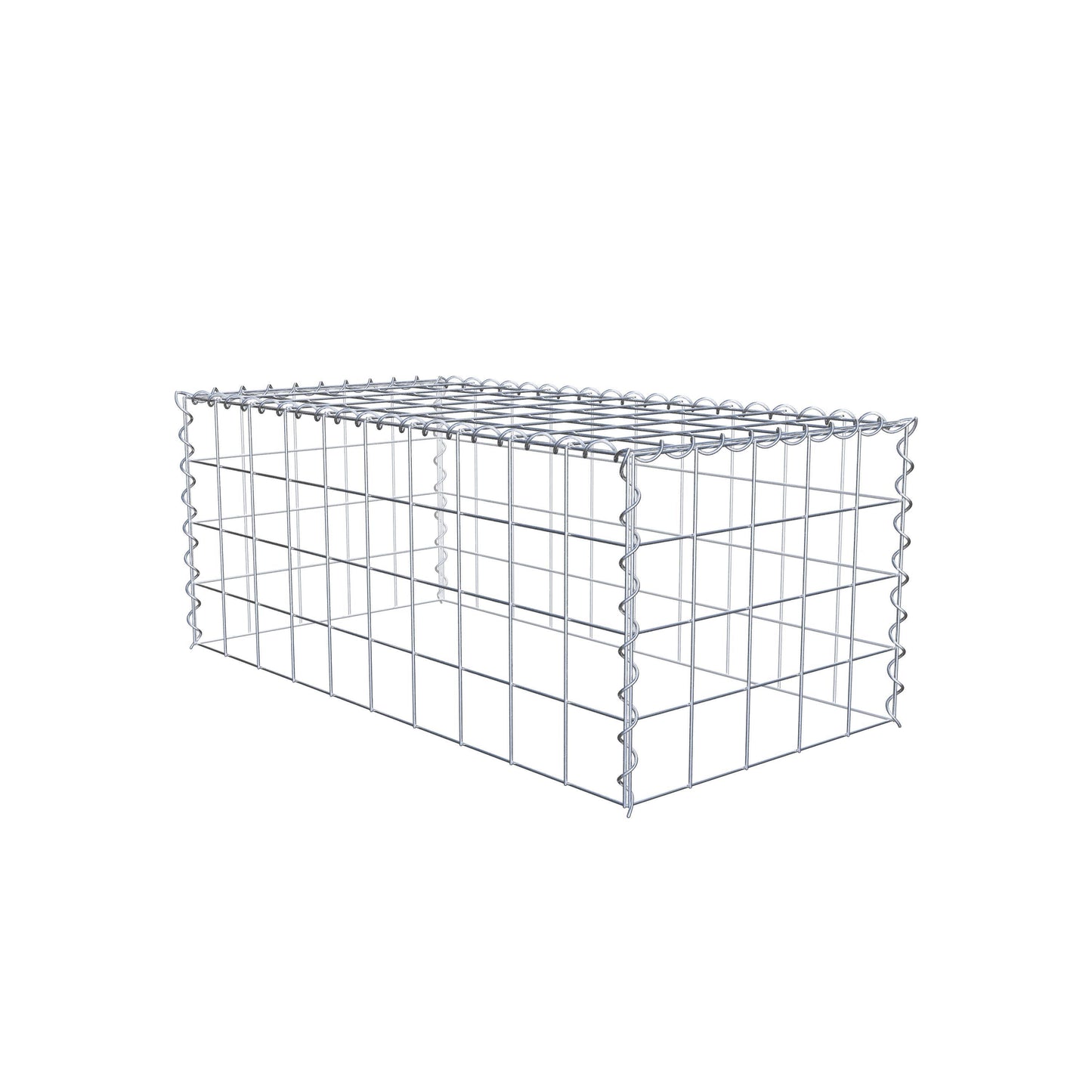 Gavión complementario tipo 3 100 cm x 40 cm x 50 cm (L x A x P), malla 10 cm x 10 cm, espiral
