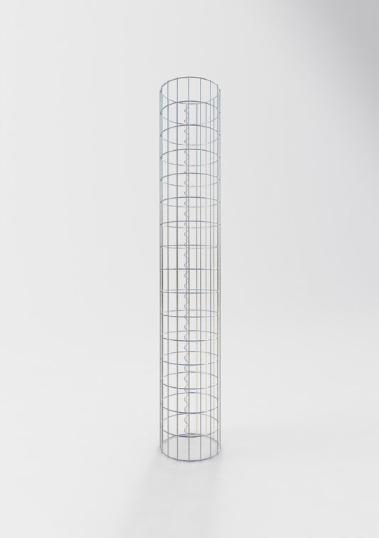 Gabionsøjle ca. 27 cm diameter, 160 cm højde, maskestørrelse 5 cm x 10 cm