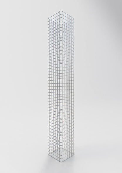 Gabionensäule eckig 32 cm x 32 cm, 230 cm Höhe, MW 5 cm x 5 cm