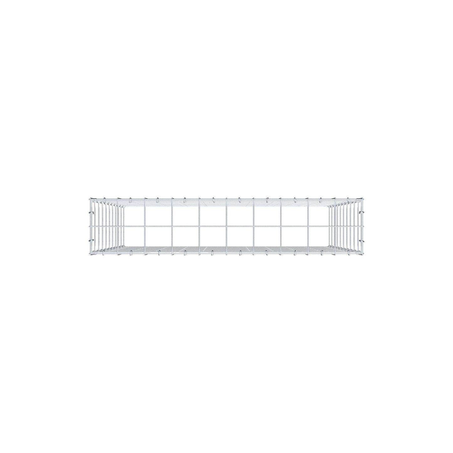 Anbaugabione Typ 3 100 cm x 100 cm x 20 cm (L x H x T), Maschenweite 10 cm x 10 cm, C-Ring