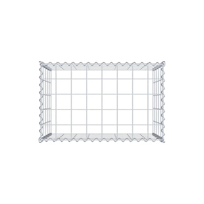 Grown-on gabion type 3 80 cm x 50 cm x 50 cm (L x H x D), mesh size 10 cm x 10 cm, spiral
