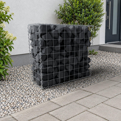 Gabione 100 cm x 90 cm x 40 cm (L x H x T), Maschenweite 10 cm x 10 cm, Spirale