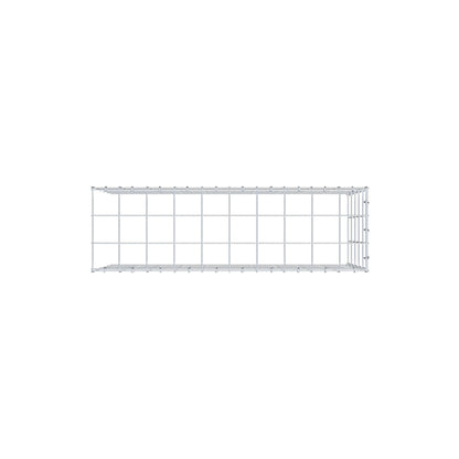 Mounted gabion type 4 100 cm x 50 cm x 30 cm (L x H x D), mesh size 10 cm x 10 cm, C-ring
