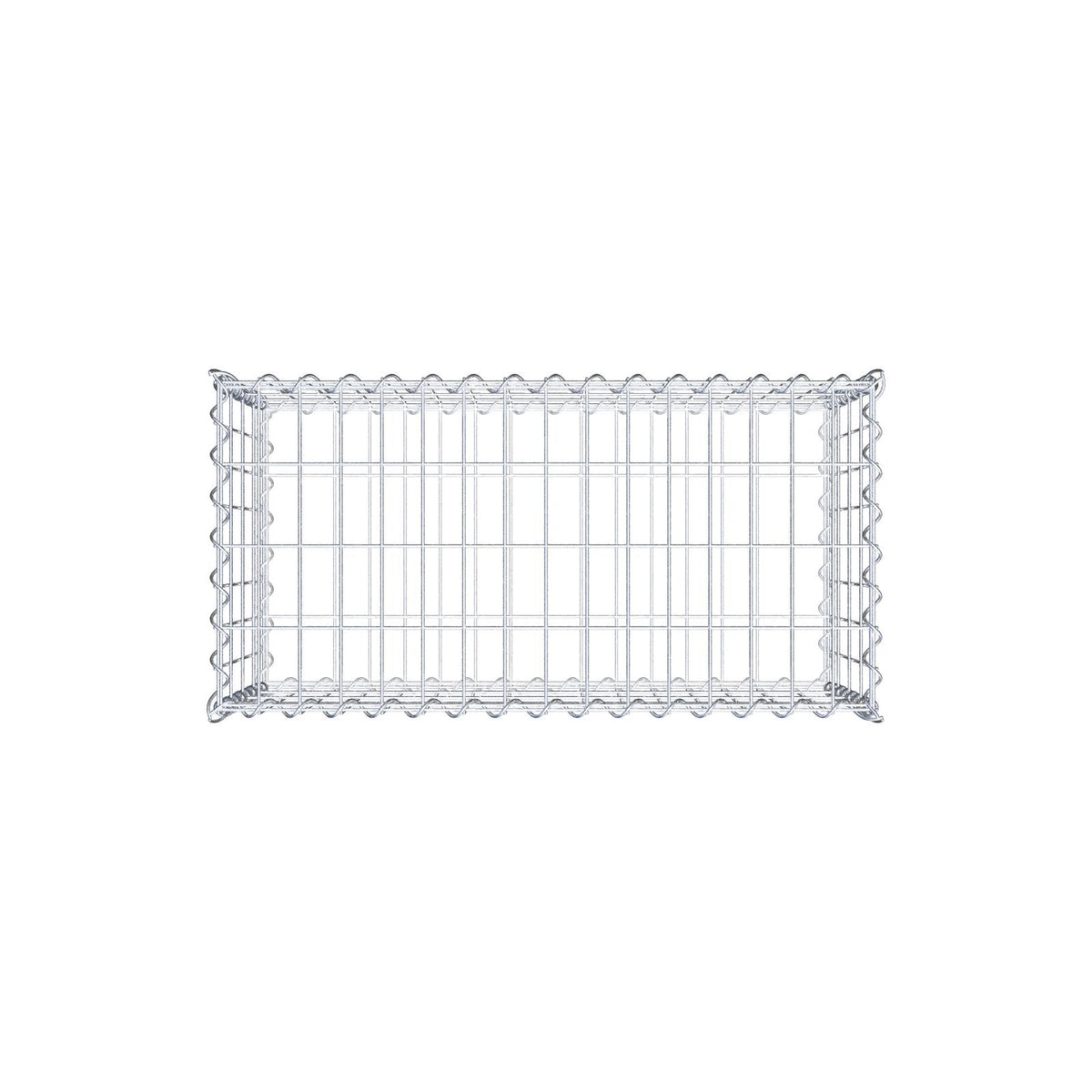 Gabion 80 cm x 40 cm x 40 cm (L x H x D), maskestørrelse 5 cm x 10 cm, spiral