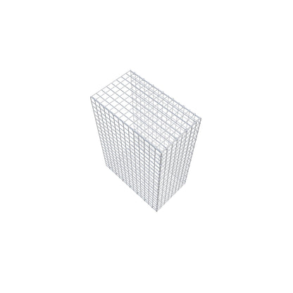 Gavión complementario de tipo 2 100 cm x 70 cm x 40 cm (largo x alto x fondo), malla 5 cm x 5 cm, anillo en C