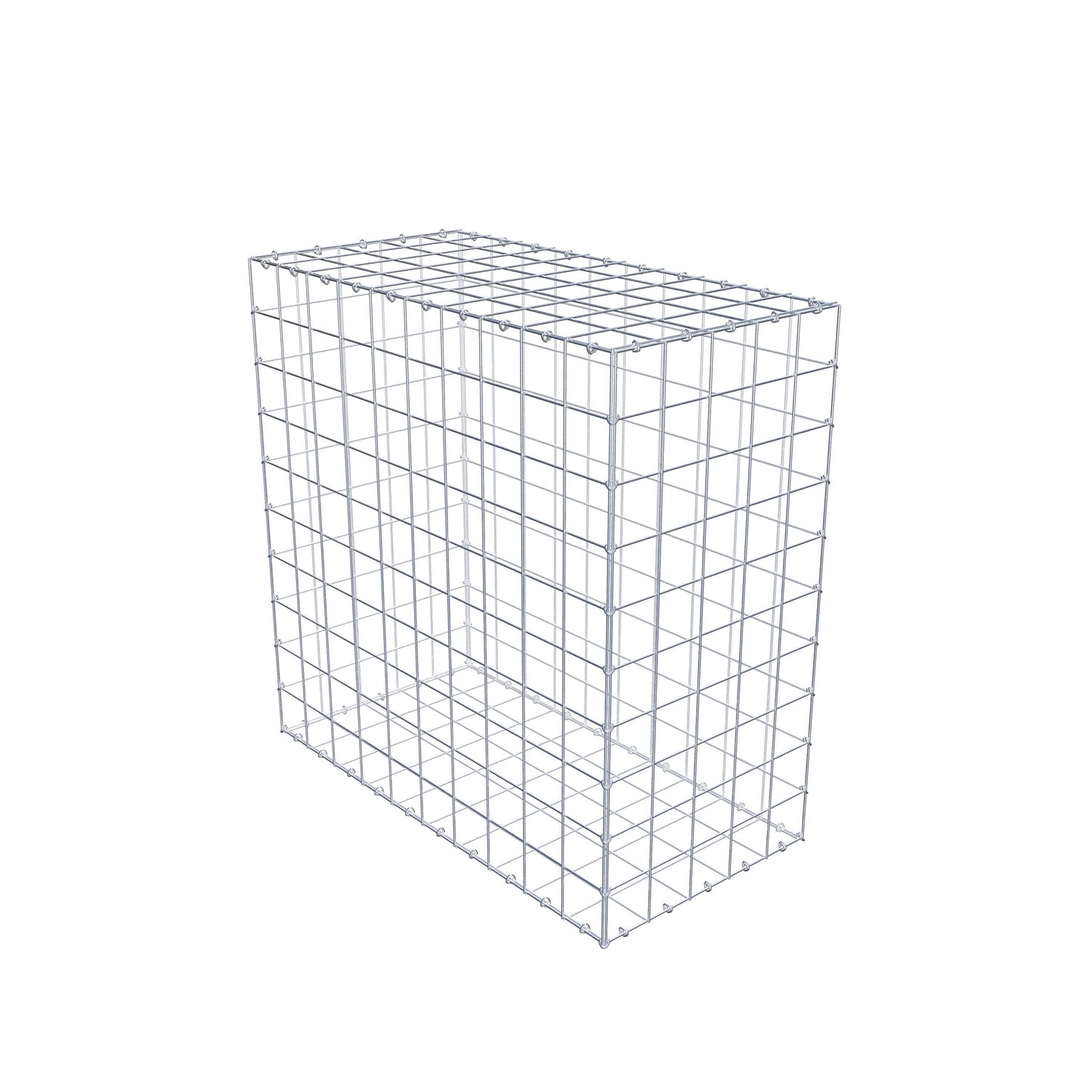 Gabion 100 cm x 100 cm x 50 cm (L x H x D), maskestørrelse 10 cm x 10 cm, C-ring