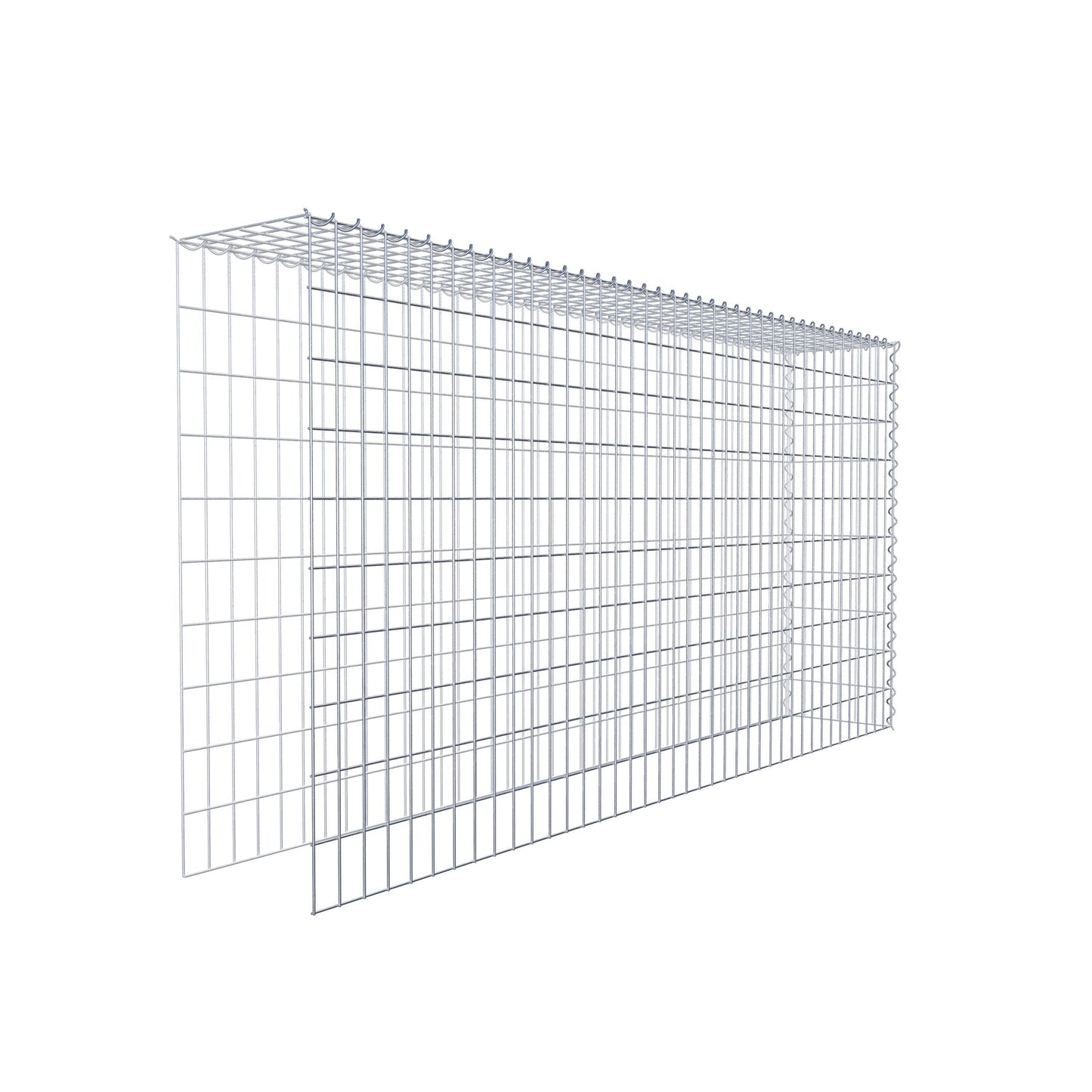 Add-on schanskorf type 4 200 cm x 100 cm x 30 cm (L x H x D), maaswijdte 5 cm x 10 cm, spiraalvormig