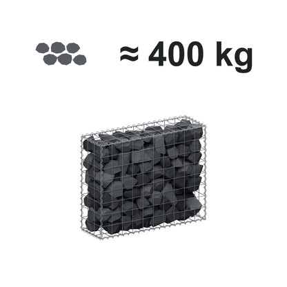 Gabion 100 cm x 80 cm x 30 cm (L x H x D), maskestørrelse 10 cm x 10 cm, spiral