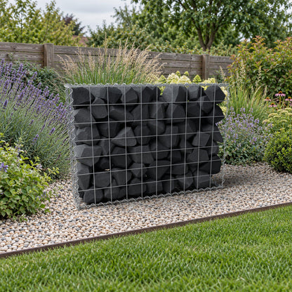 Gabion 100 cm x 70 cm x 20 cm (L x H x P), mailles 10 cm x 10 cm, spirale
