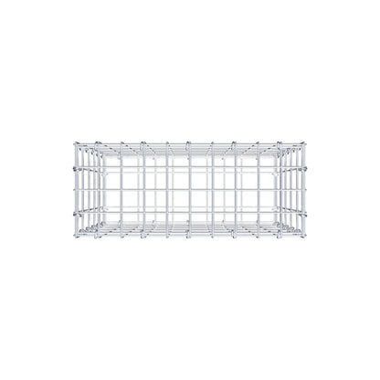 Gabion 50 cm x 50 cm x 20 cm (L x H x D), maskstorlek 5 cm x 10 cm, C-ring