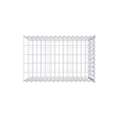Opvokset gabion type 2 80 cm x 50 cm x 50 cm (L x H x D), maskestørrelse 5 cm x 10 cm, spiral