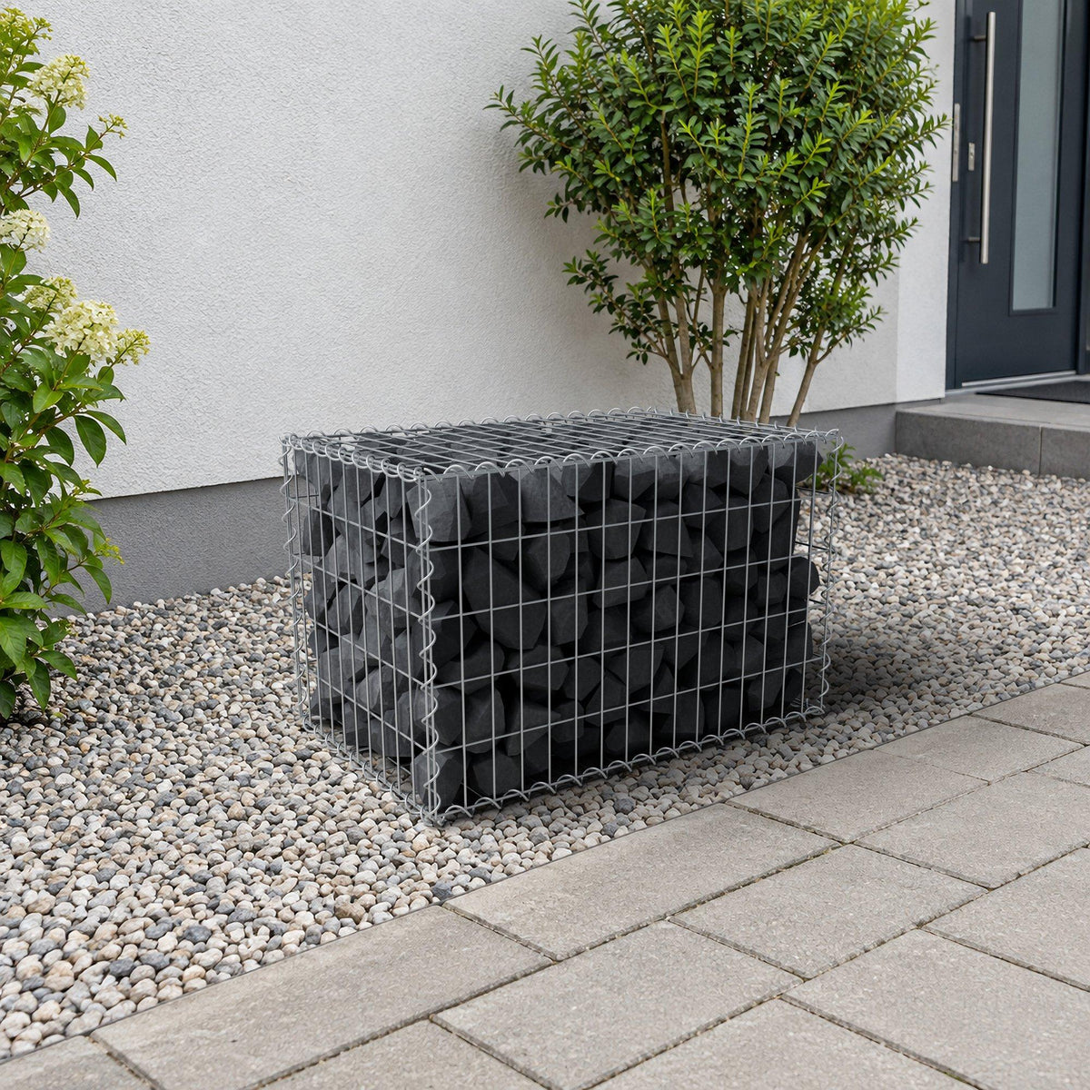 Gabion 80 cm x 50 cm x 50 cm (L x H x P), mailles 5 cm x 10 cm, spirale
