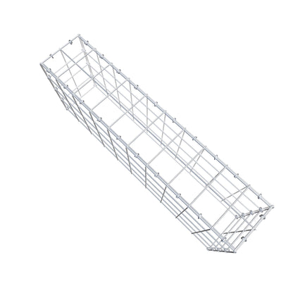 Monteret gabion type 3 100 cm x 40 cm x 20 cm (L x H x D), maskestørrelse 10 cm x 10 cm, C-ring