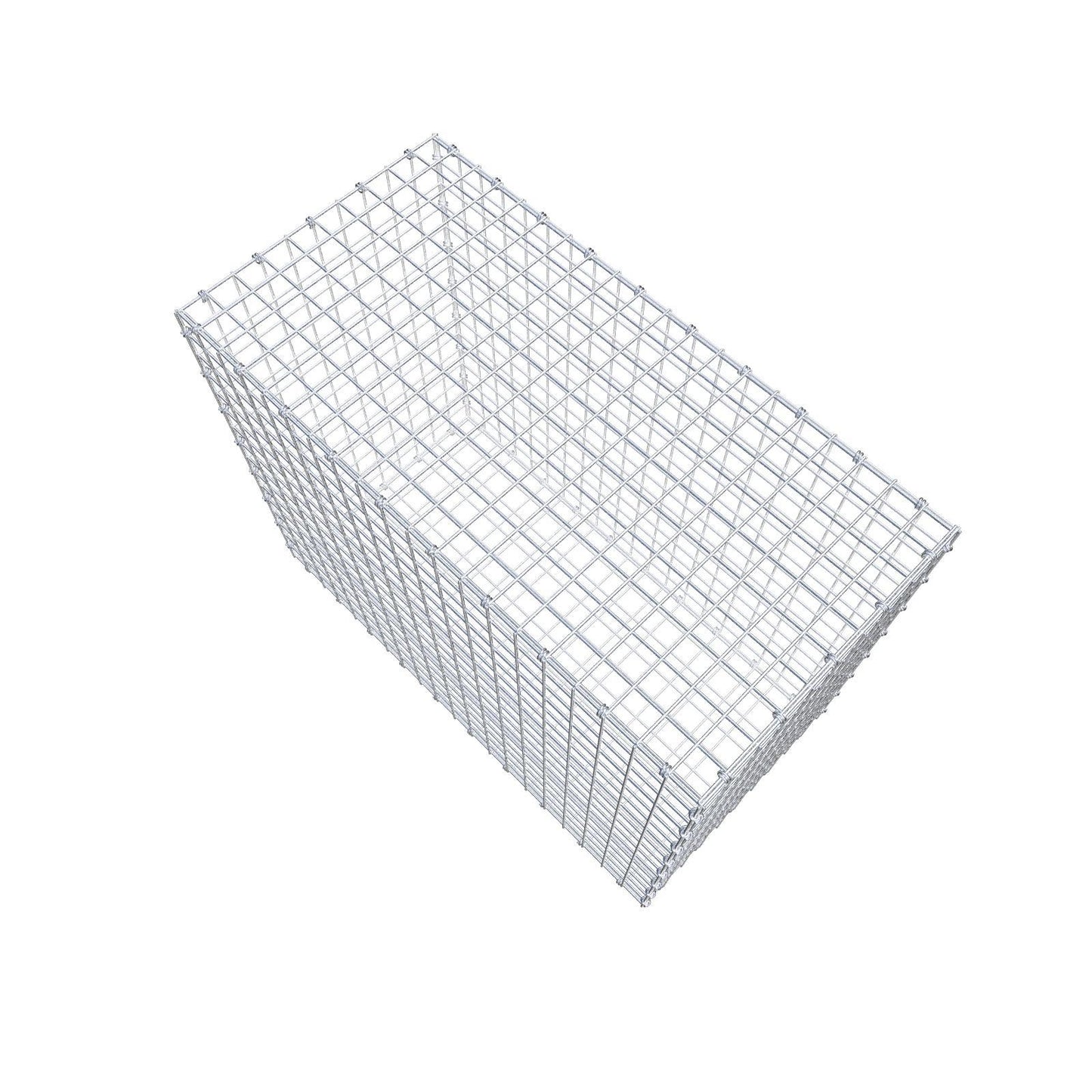 Gabion 100 cm x 80 cm x 50 cm (L x H x D), mesh size 5 x 5 cm, spiral ring