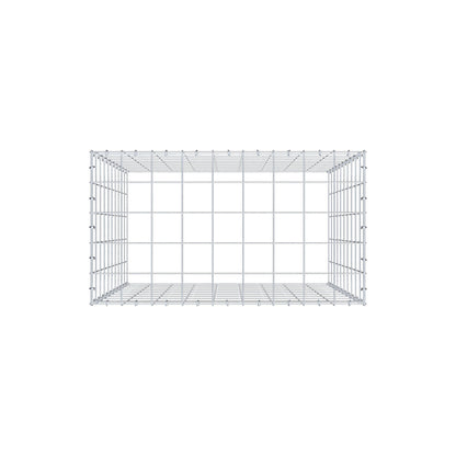 Mounted gabion type 3 100 cm x 90 cm x 50 cm (L x H x D), mesh size 10 cm x 10 cm, C-ring