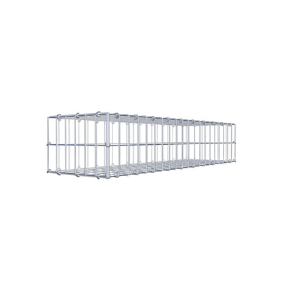 Gavión 100 cm x 20 cm x 30 cm (L x A x P), malla 5 cm x 10 cm, anillo en C