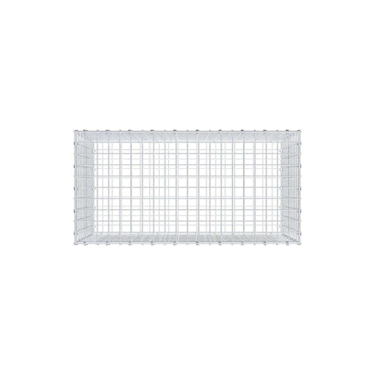 Gabbione 100 cm x 60 cm x 50 cm (L x H x P), maglia 5 x 5 cm, anello a spirale