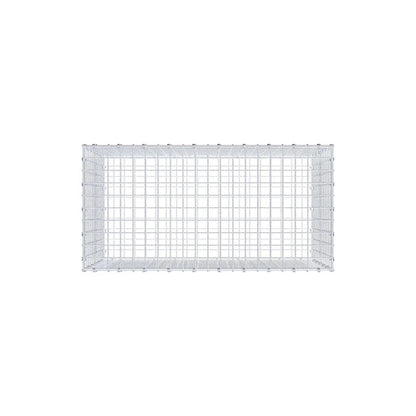 Gabbione 100 cm x 60 cm x 50 cm (L x H x P), maglia 5 x 5 cm, anello a spirale