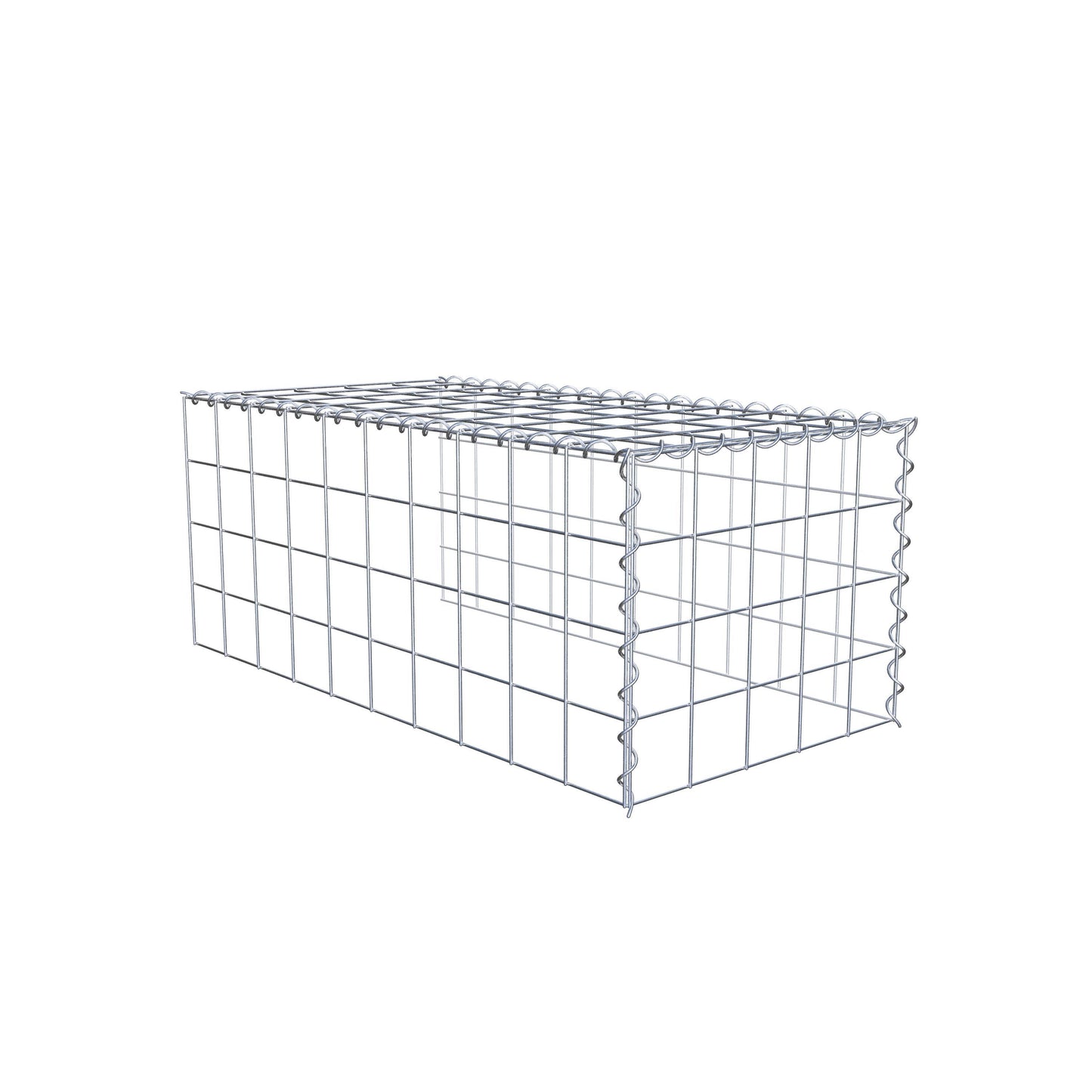 Gabbione aggiuntivo tipo 4 100 cm x 40 cm x 50 cm (L x A x P), maglia 10 cm x 10 cm, spirale