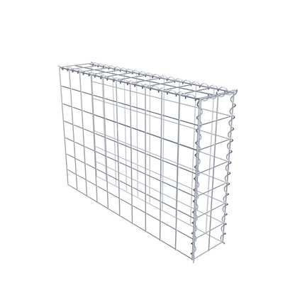 Opvokset gabion type 4 100 cm x 70 cm x 20 cm (L x H x D), maskestørrelse 10 cm x 10 cm, spiral