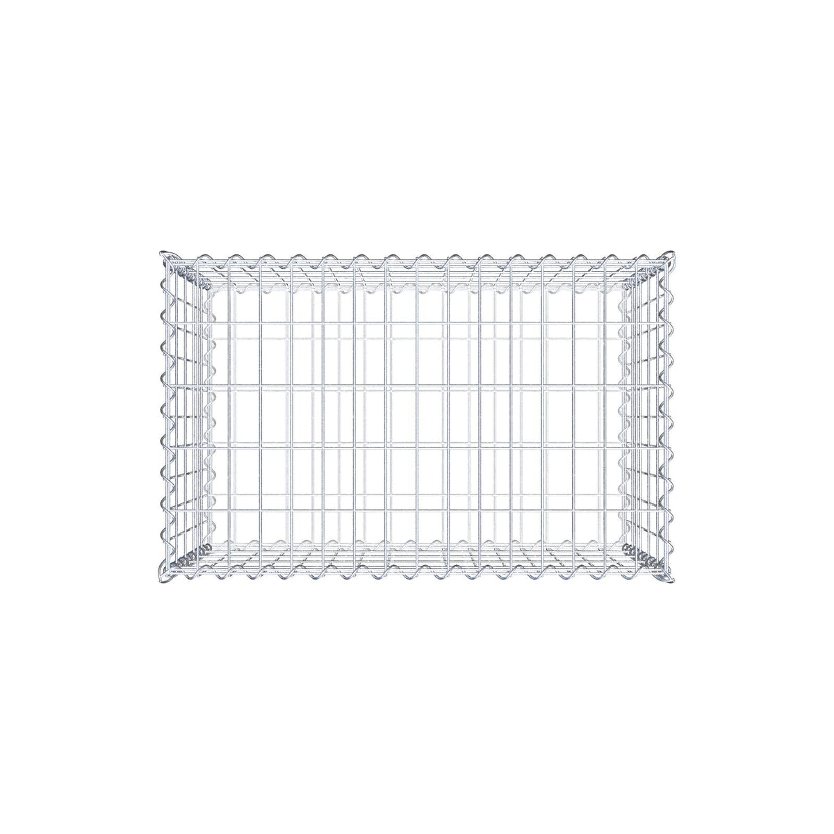 Gabion 80 cm x 50 cm x 50 cm (L x H x P), mailles 5 cm x 10 cm, spirale
