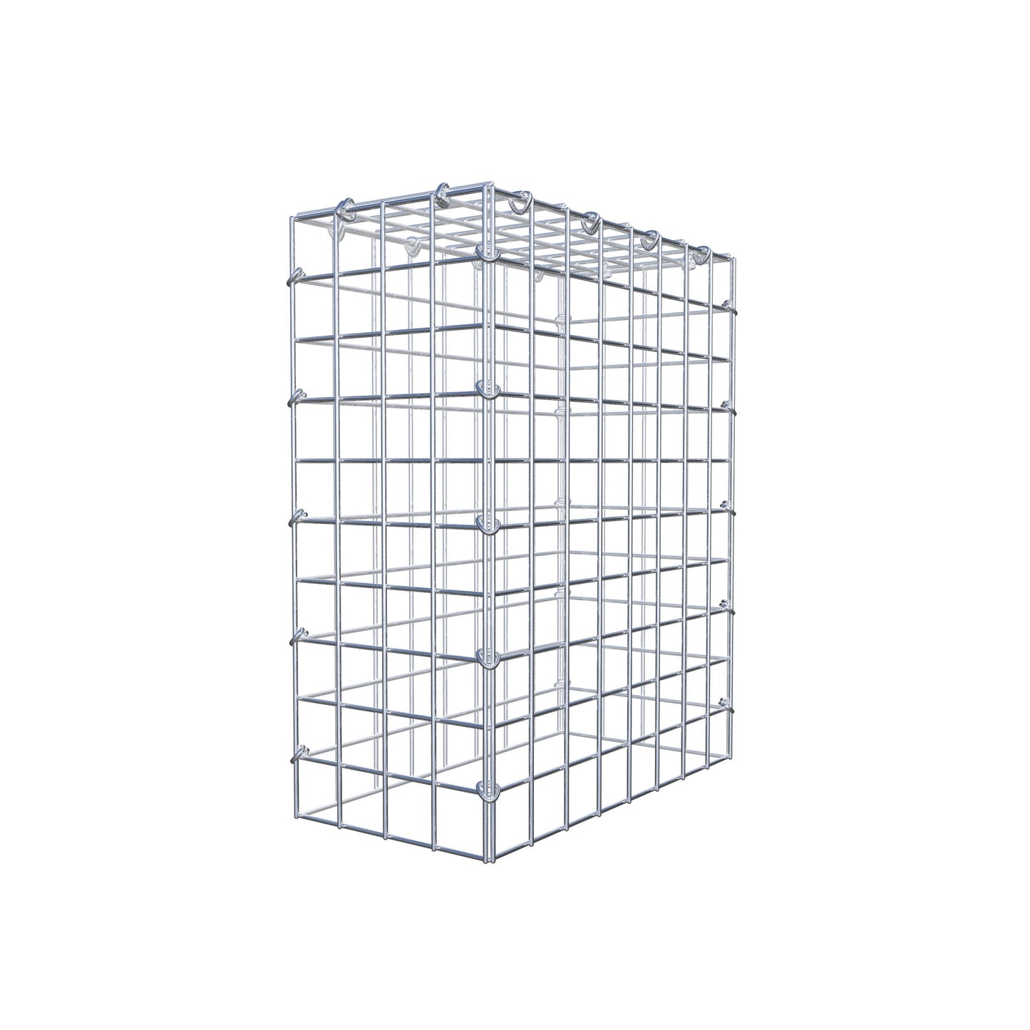 Mounted gabion type 3 50 cm x 40 cm x 20 cm (L x H x D), mesh size 5 cm x 5 cm, C-ring