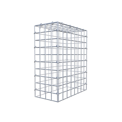Mounted gabion type 3 50 cm x 40 cm x 20 cm (L x H x D), mesh size 5 cm x 5 cm, C-ring