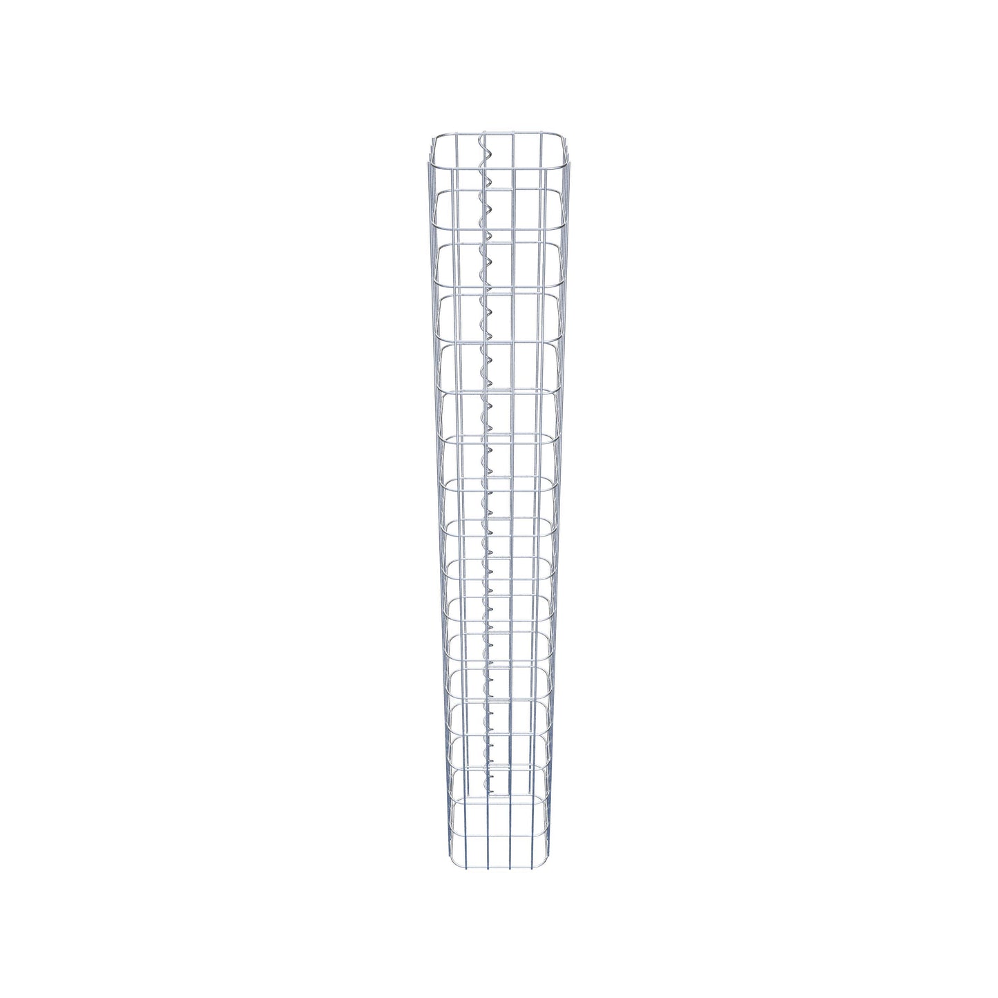 Colonna di gabbioni, quadrata 22 cm x 22 cm, alta 160 cm, MW 5 cm x 10 cm