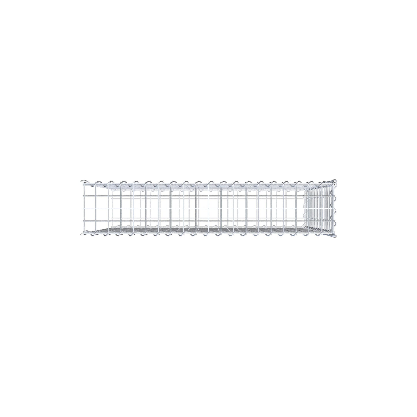Anbaugabione Typ 2 100 cm x 90 cm x 20 cm (L x H x T), Maschenweite 5 cm x 5 cm, Spirale